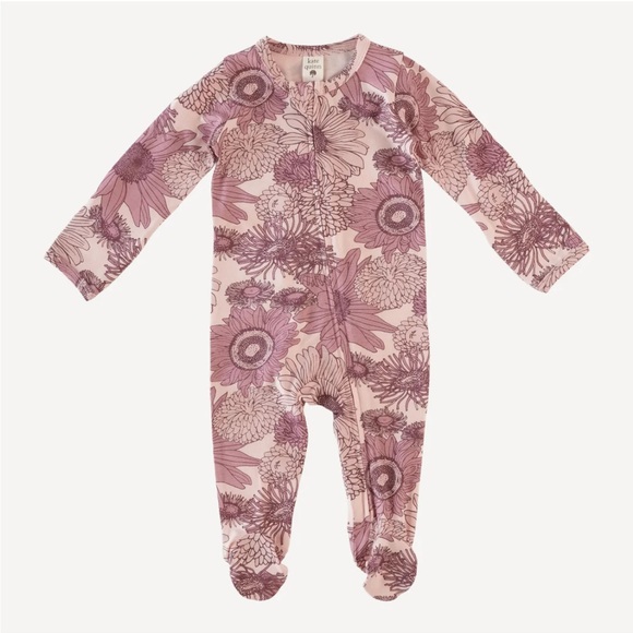 Kate Quinn Pink Footie One Piece with Whimsical Print - Picture 1 of 2